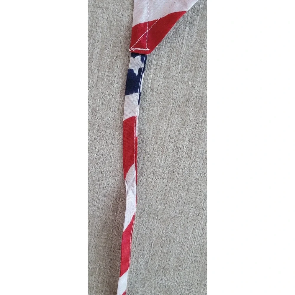 Set of 12 USA American Flag Bandannas Kerchief Facemask 100% Cotton Lot NEW